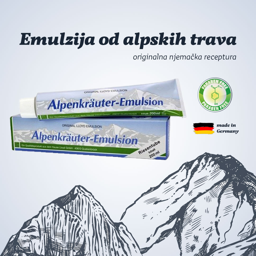 Emulzija od alpskih trava